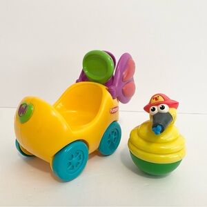 Playskool Weebles Wobble Hasbro Hose Figure Butterfly Buggy Vehicle Y2K Toy Lot